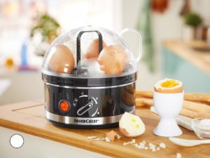 OSTBA Cuiseur à œufs, cuisinier d'œufs compact de 400 W, 6 œufs